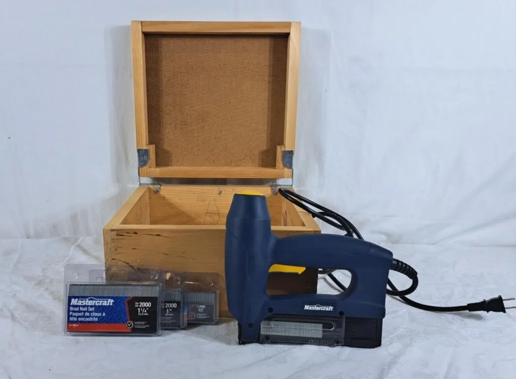 Mastercraft nailer with three packs of nails and