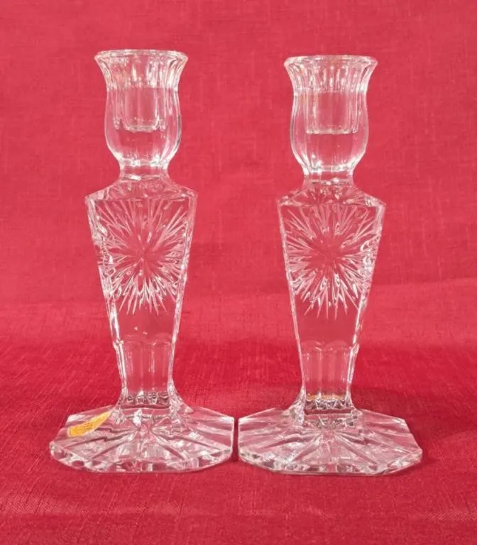 Gorgeous Bohemian Hand Cut Lead Crystal Candle