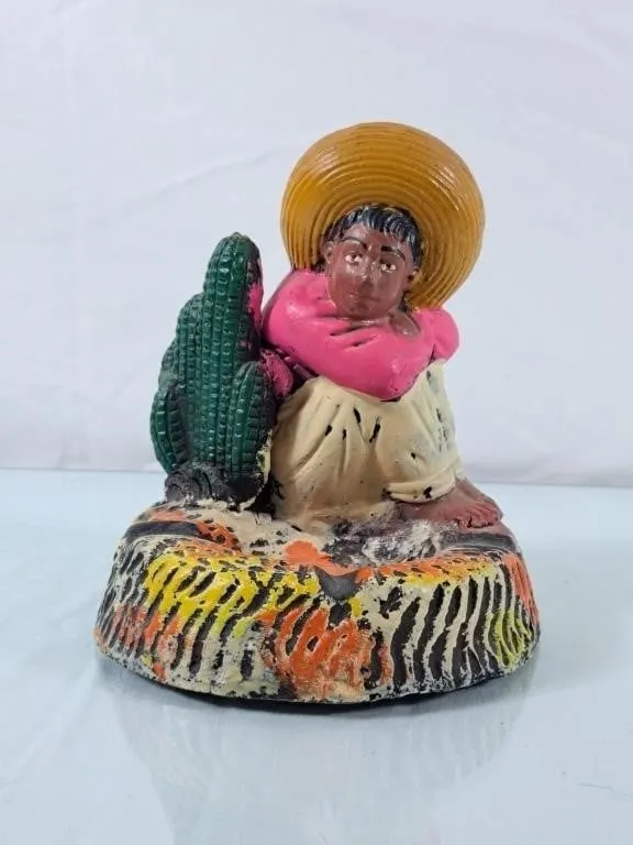 Vintage Mexican Folk Art Ashtray