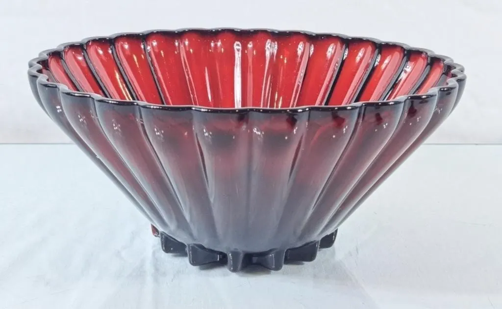 Beautiful Vintage Anchor Hocking Ruby Glass