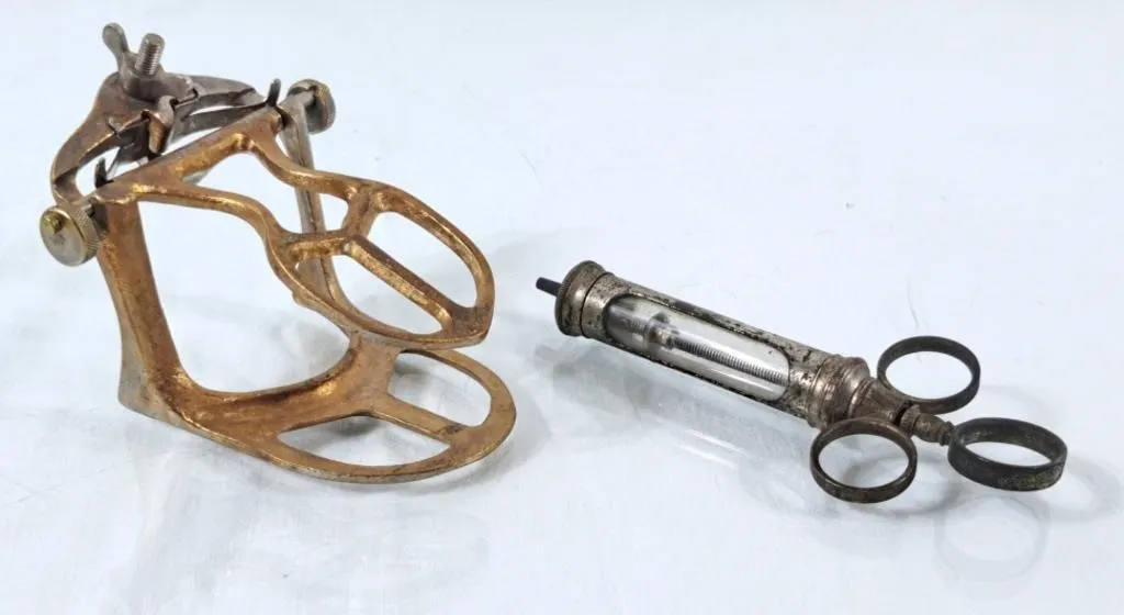 Vintage Brass Dental Articulator & Antique Metal