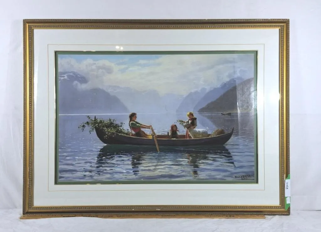 Hans-dahl Canoeing print, 39"x29�"