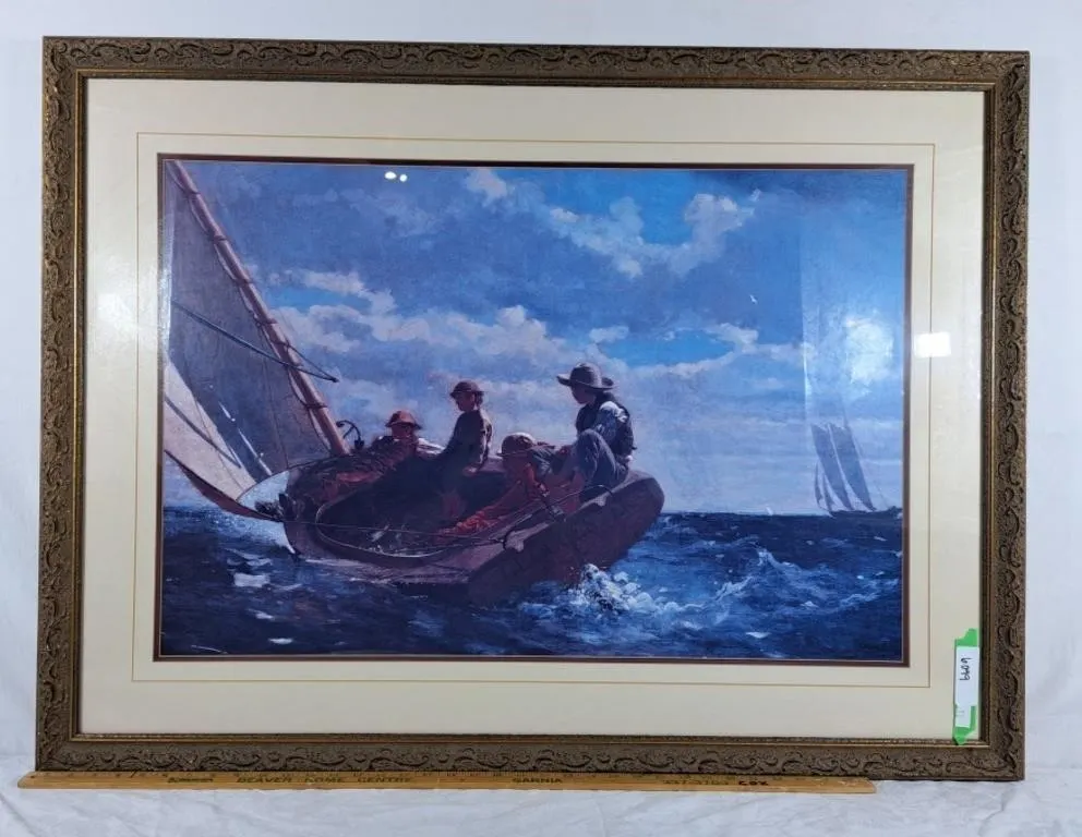 Large sailing print, 42"x32"