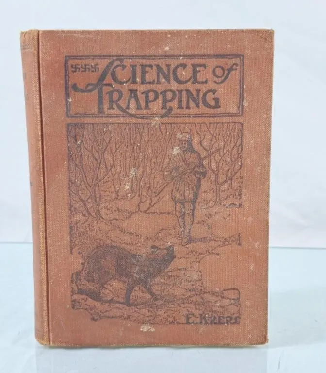 Antique Science of Trapping Book by E. Kreps -