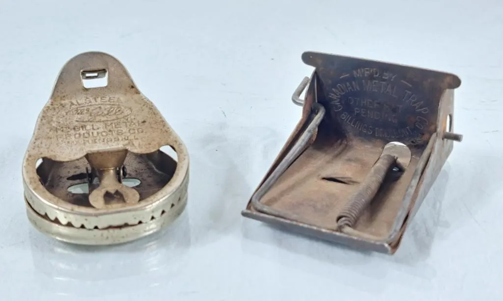 Vintage Metal Rodent Traps - McGill Steel &