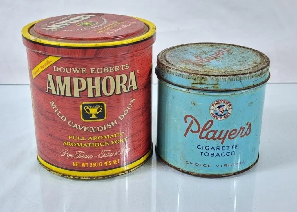 Vintage Tobacco Tins - Player's & Amphora