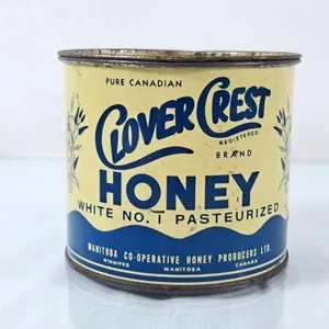 Vintage Clover Crest 2lb Honey Tin
