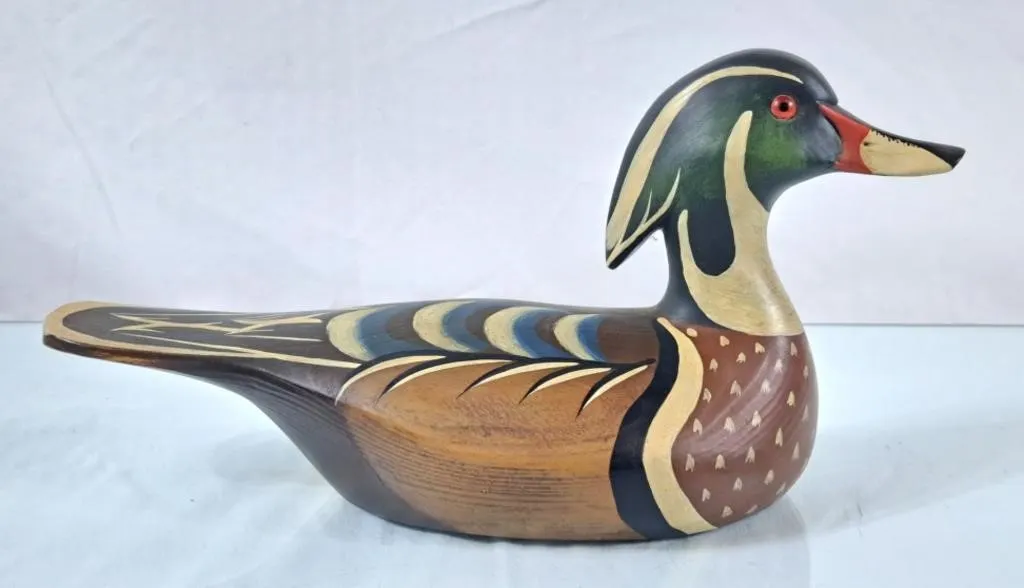 Beautiful Handpainted Ducks Unlimited Duck Decoy