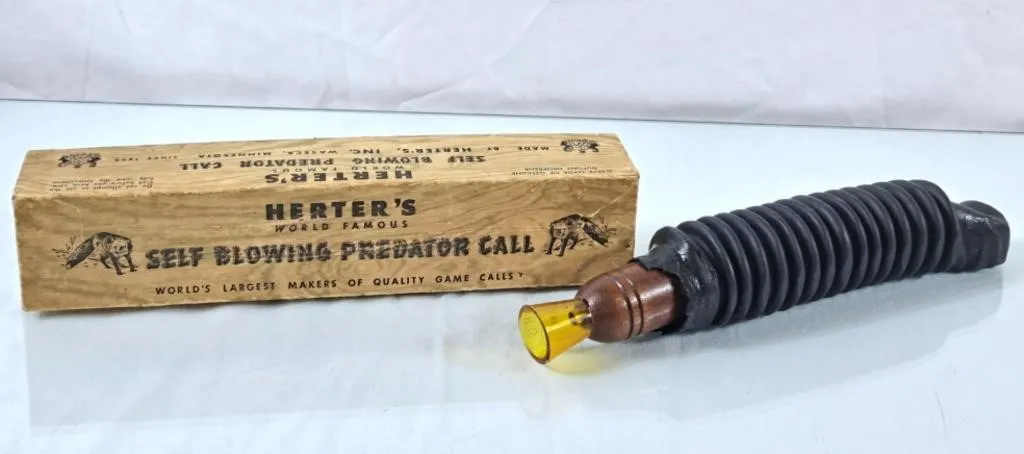 Vintage Herter's Self Blowing Predator Call -