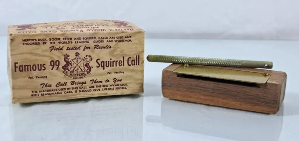 Vintage Herter's Famous 99 Squirrel Call -