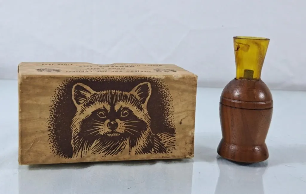 Vintage Herter's Raccoon Call, Model 2 - Includes