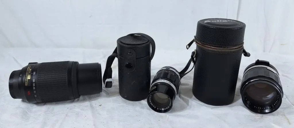 Nikon Nikkor 55-200mm, Soligor Tele-Auto f