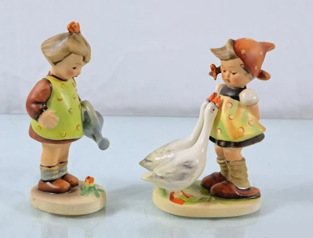 Vintage Hummel "Goose Girl" & "Little Gardener"