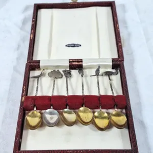 6 sterling silver spoons