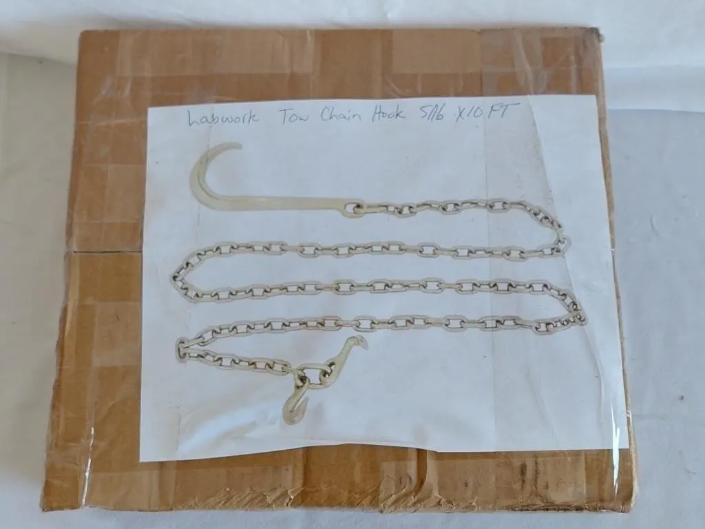 Labwork tow chain hook 5/16 � 10'