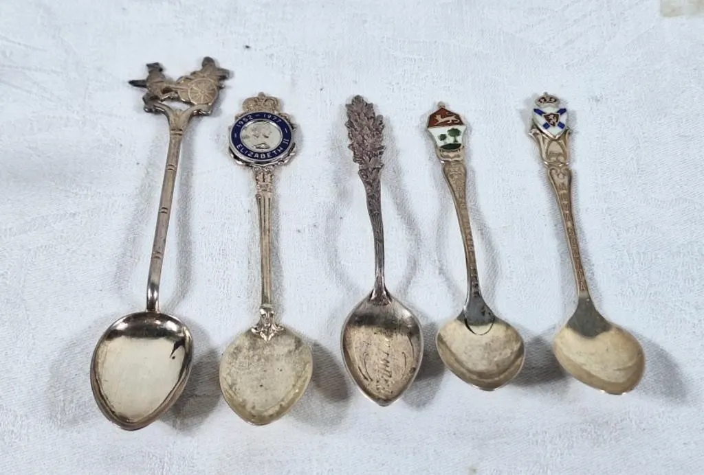 5 Sterling Spoons