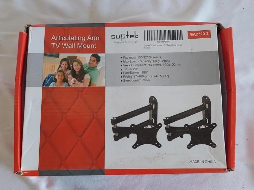 Suptek articulating arm TV wall mount box (Model