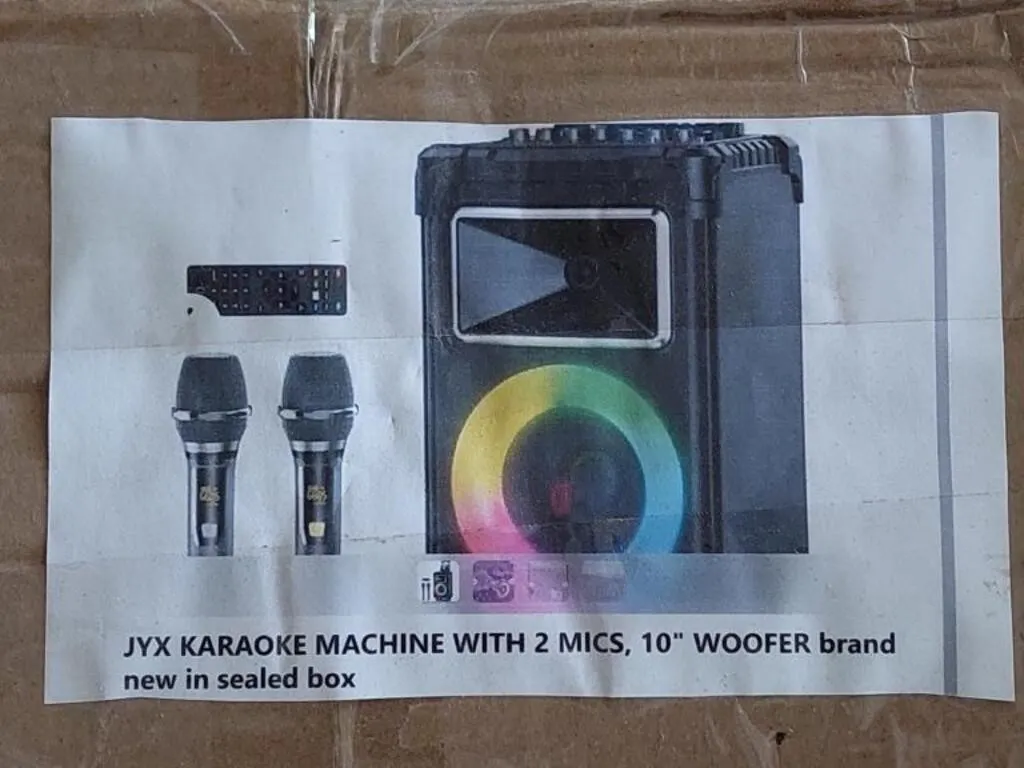 JYX Karaoke Machine with 2 mics