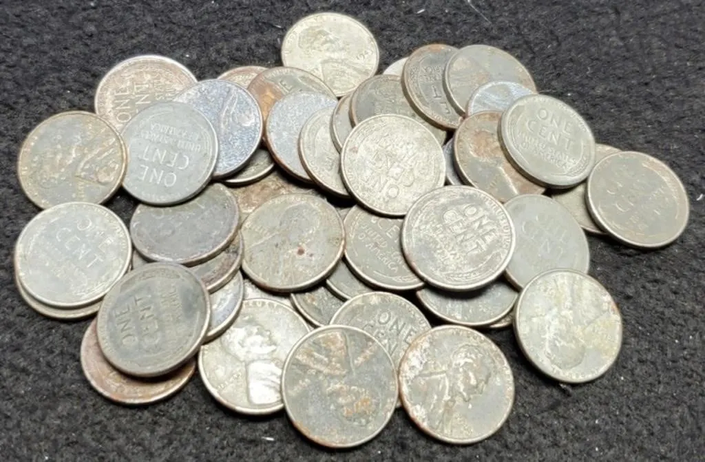 (50) 1943 Steel War Cents