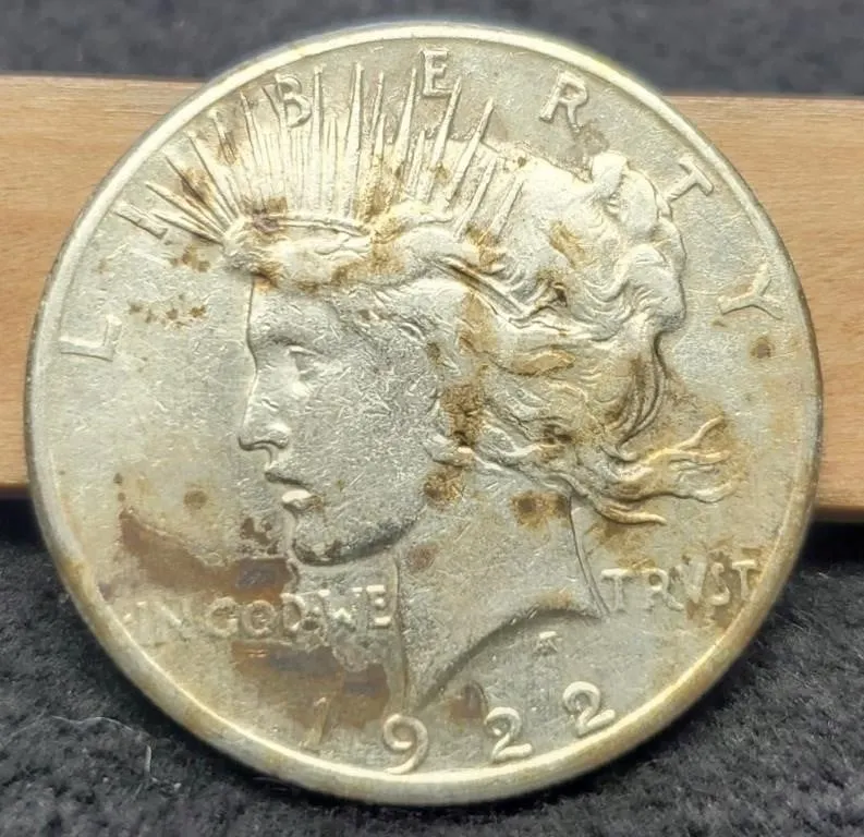 1922-S Peace Dollar F