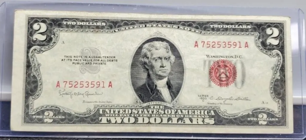 1953C $2 Red Seal Note XF