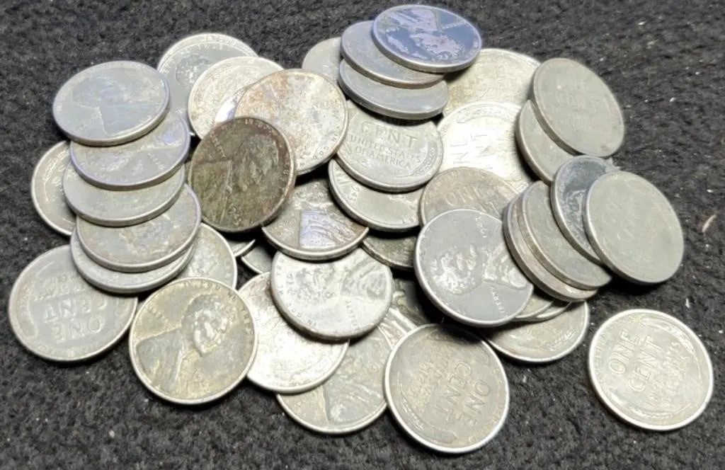 (50) 1943 Steel War Cents