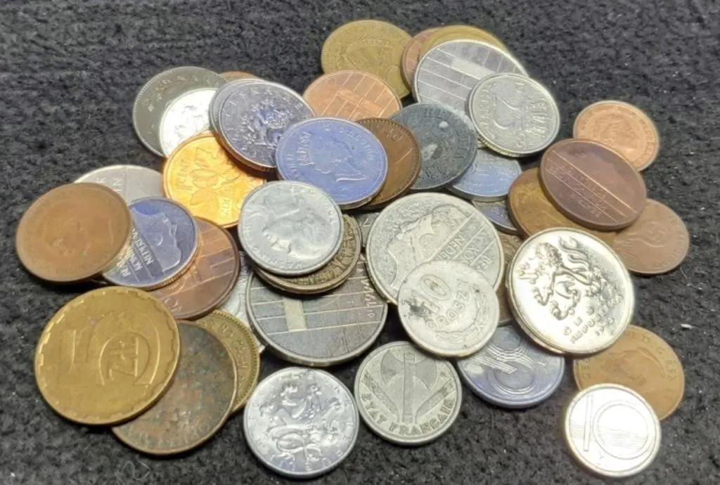 Lot w/ 50 World Coins