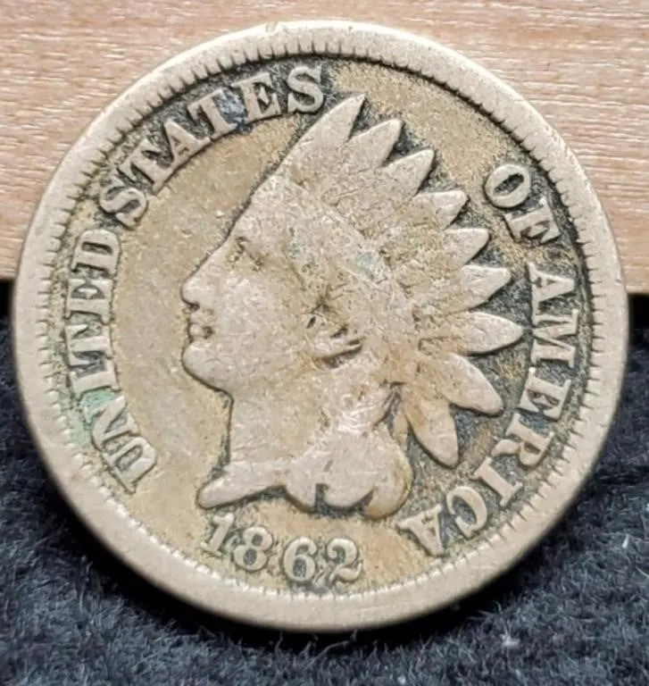 1862 Indian Head Cents VG