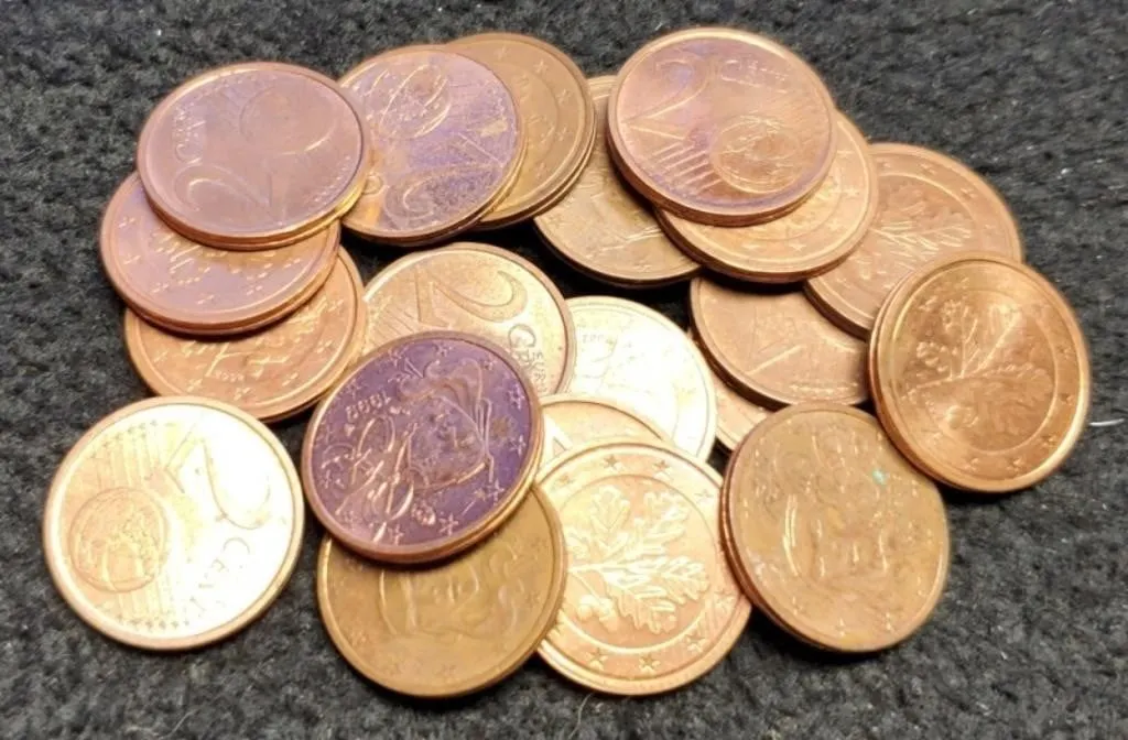 Lot w/ 21 German Euro 2 Cent