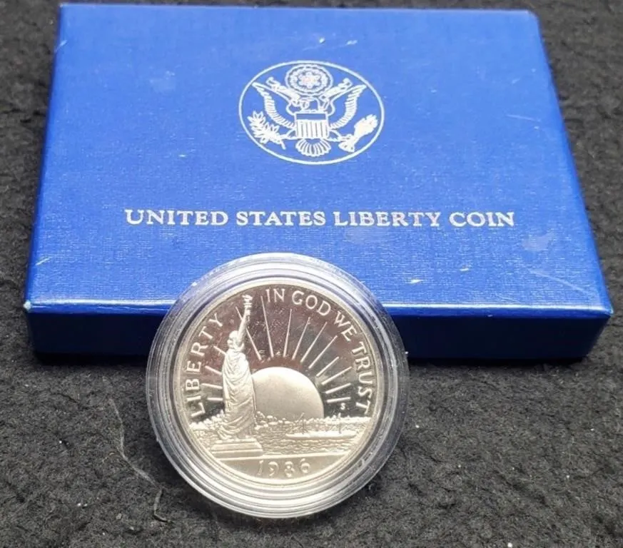 1986-S Proof Liberty Half Dollar w/ Case & COA