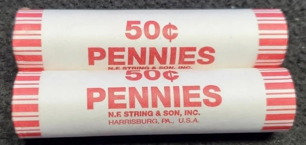 (2) Rolls 2010-D L. Cents BU 1st Year Shield Back