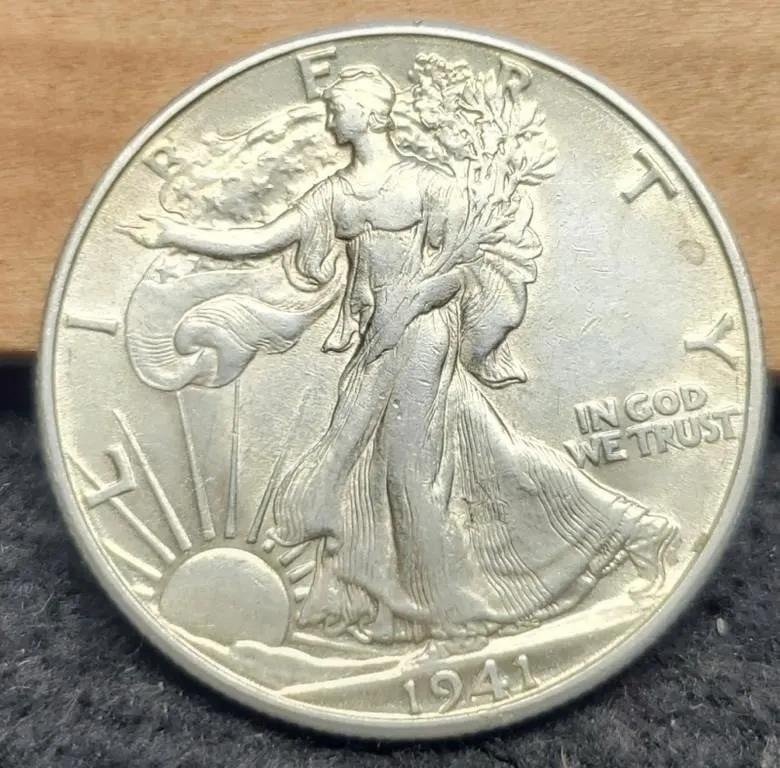 1941-D W. Liberty Half Dollar AU