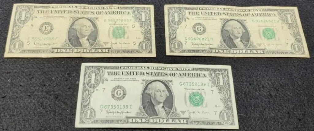 (3) 1963B $1 FR "Barr" Notes