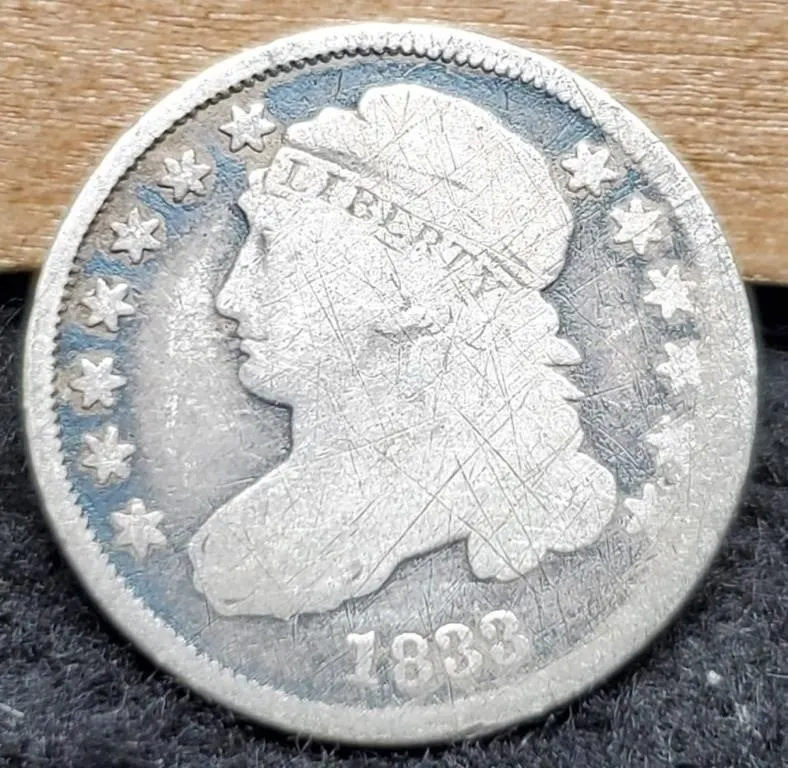 1833 Capped Bust Dime VG