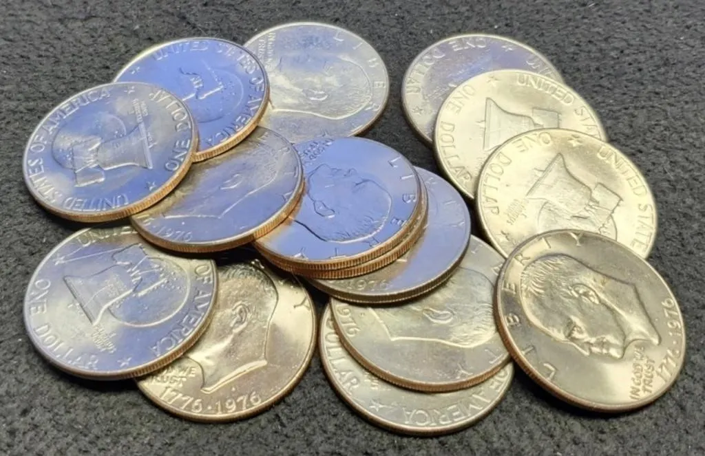 (15) 1976 Ike Bicentennial Dollars