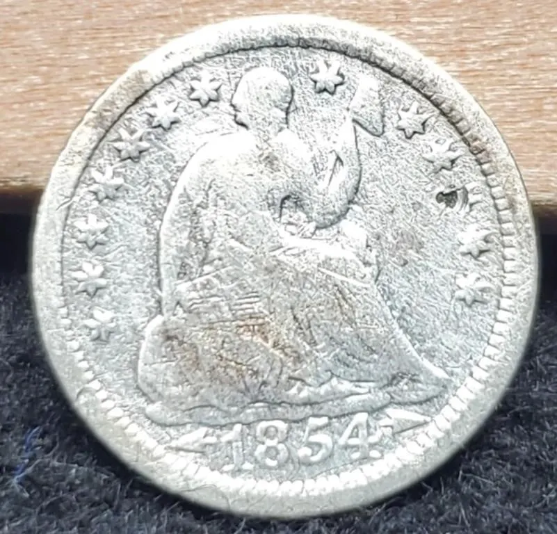 1854 Half Dime