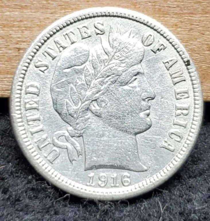 1916 Barber Dime AU