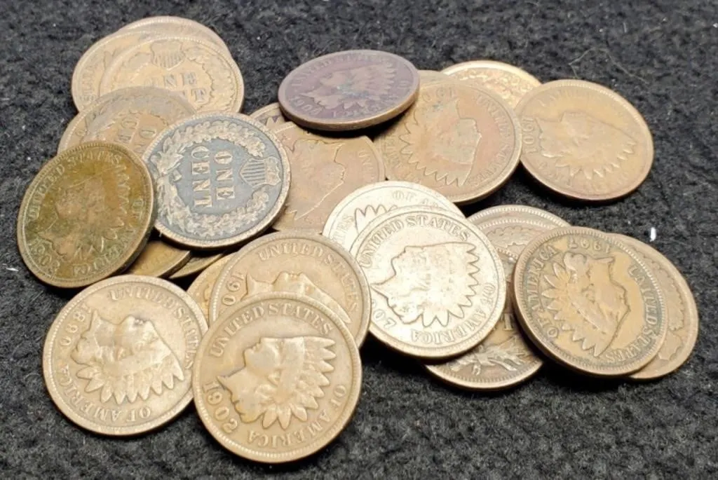 (30) Indian Head Cents Back To 1883