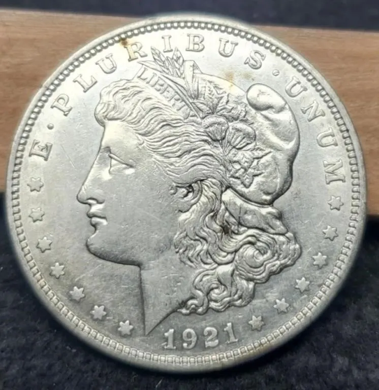 1921-D Morgan Dollar AU
