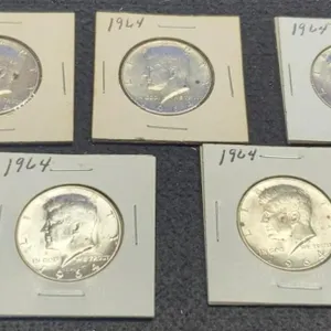 (5) 1964 K. Half Dollars