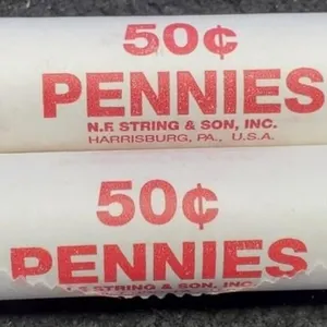 (2) BU Rolls 2010 L. Cents 1st Year Shield Back