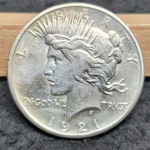 1921 Peace Dollar AU50