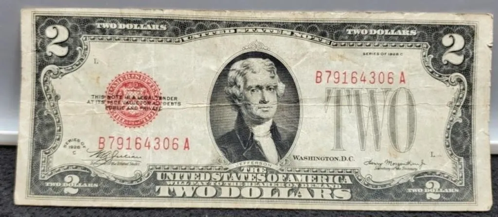 1928C $2 Red Seal Note