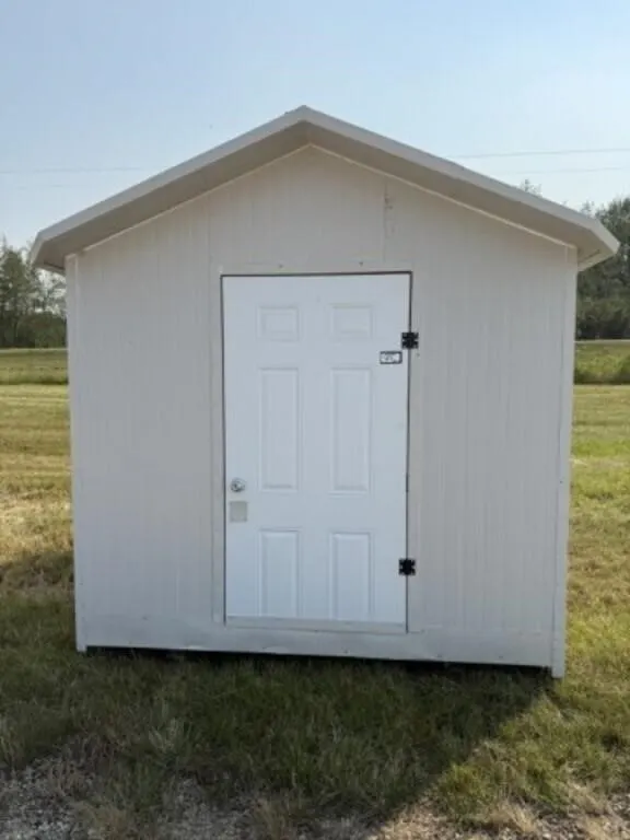 White Insulated 8' x 10' Garden Shed