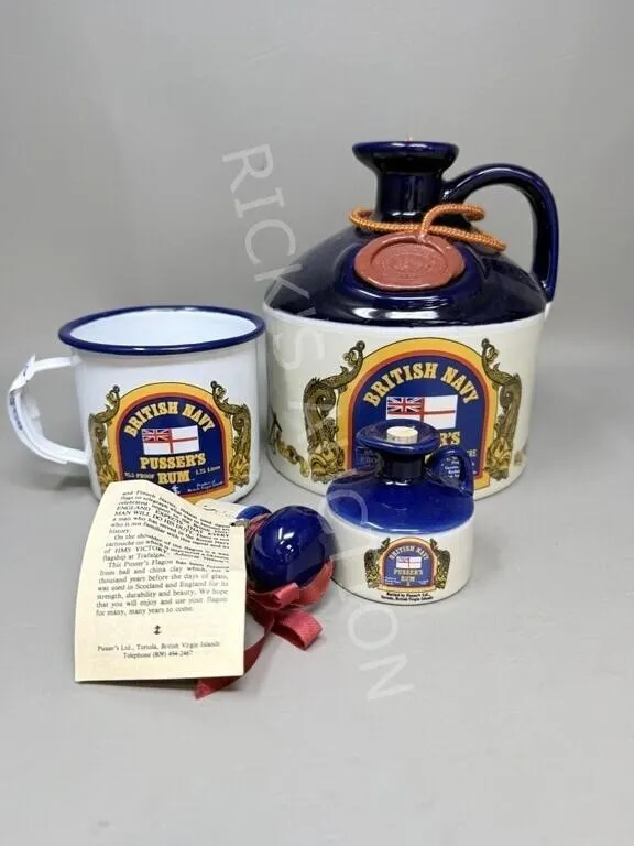 Pusser’s British Navy Rum ceramic gift set