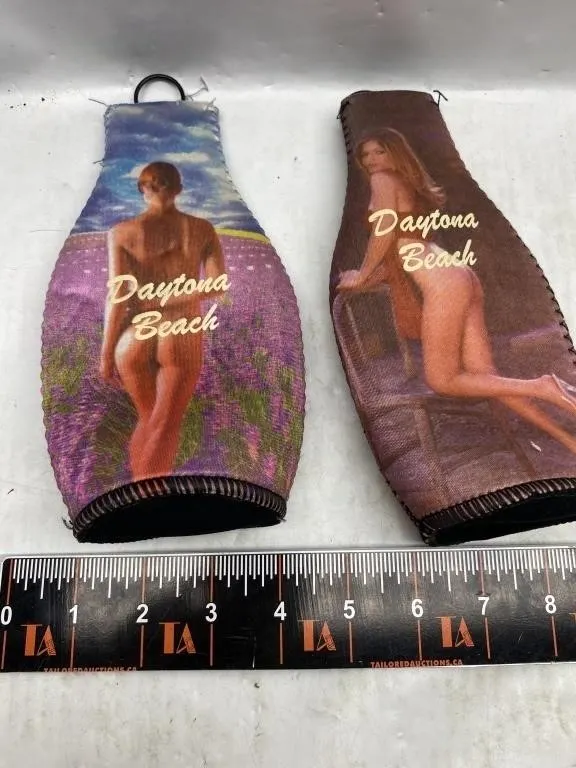 Daytona Beach Bottle Koozies, Set of 2