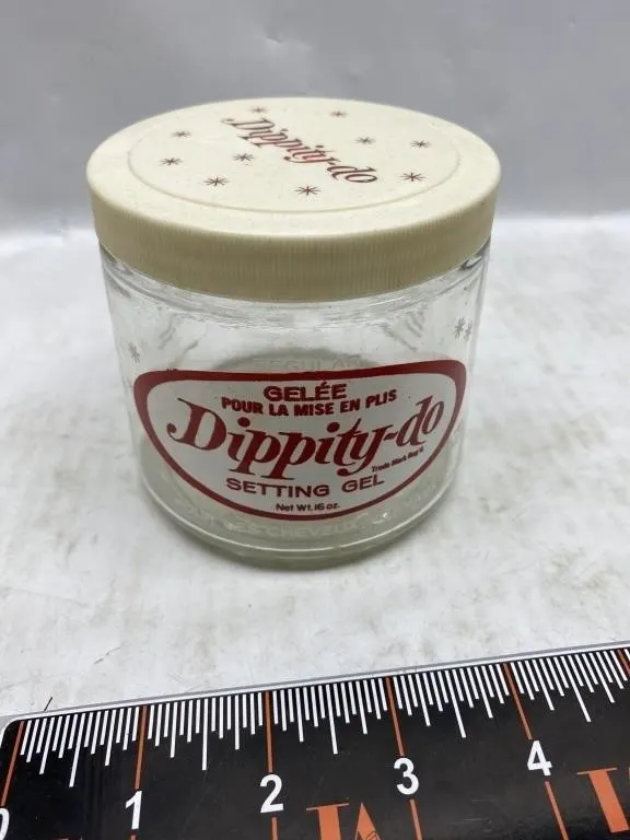 Dippity-Do Jar & Coleman Lantern Globe Lot