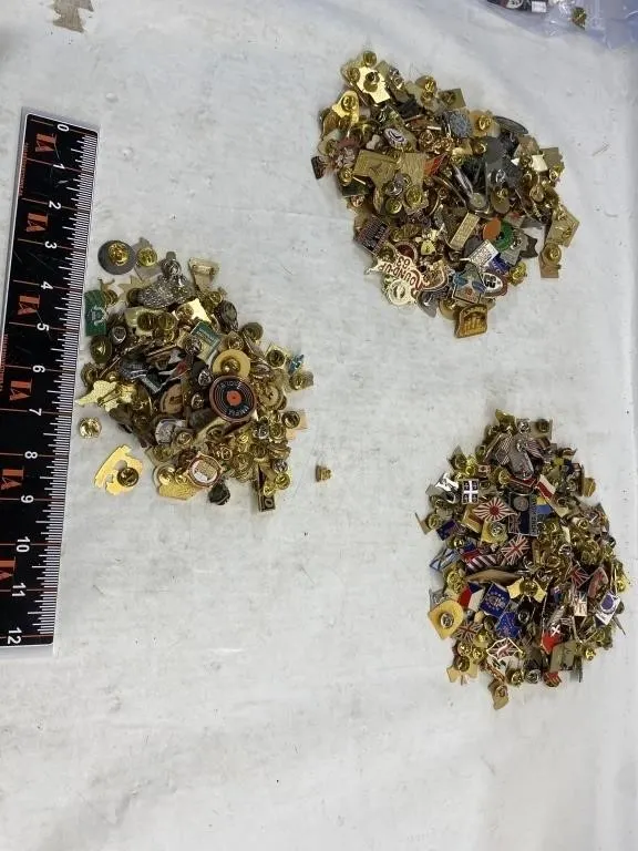Lot of Assorted Metal Lapel Pins & Badges