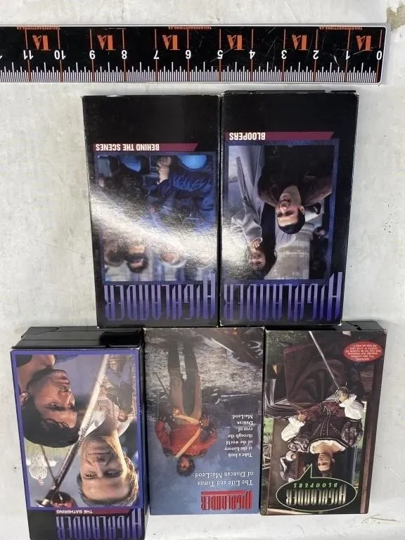 Highlander VHS Tape Lot (5 Tapes)