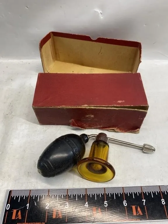 Antique Perfume Atomizer with Original Box
